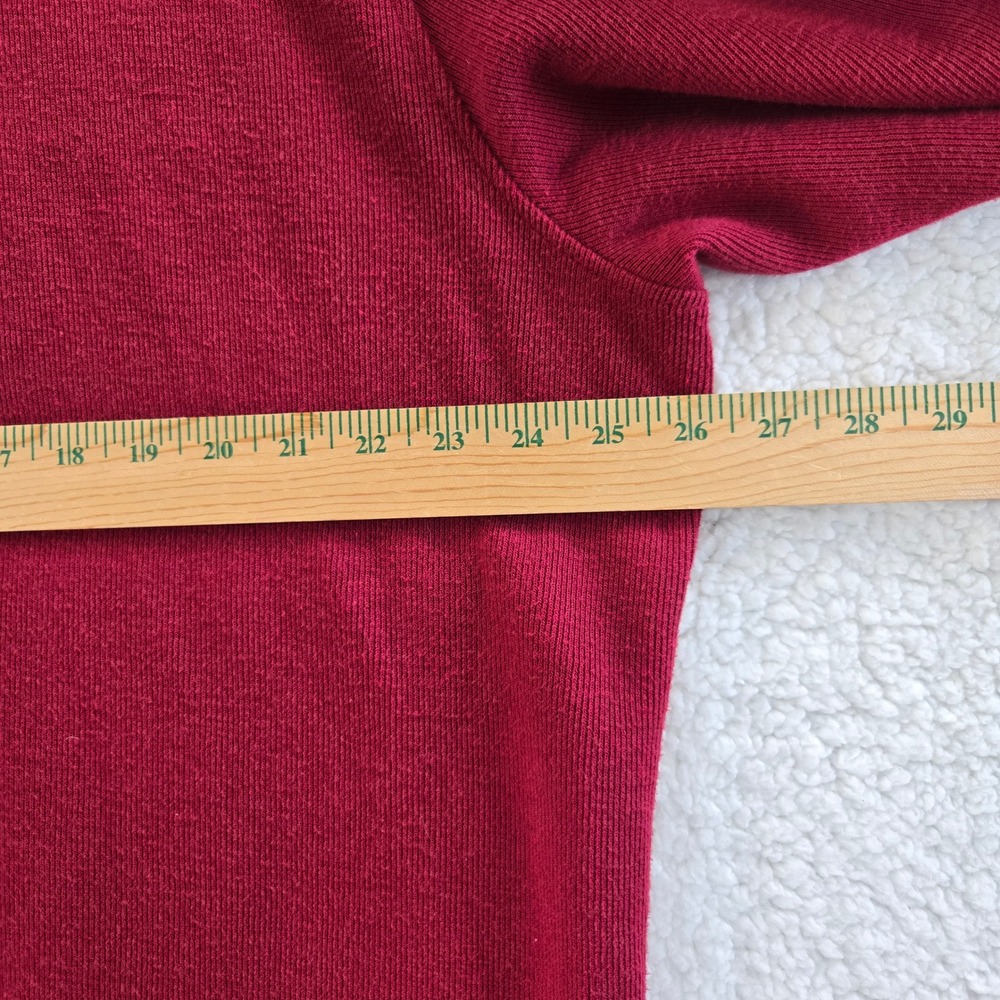 Tasso Elba Mens 2XL Burgundy 1/4 Zip Heavy Pullover Sweater Versatile Textured - Picture 3 of 8